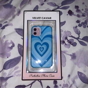 Velvet Caviar Blue Heart Phone Case
